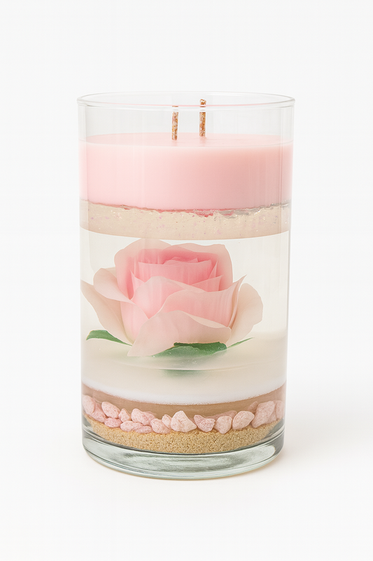 Blossom Garden – Premium Wasserkerze mit Blütenzauber