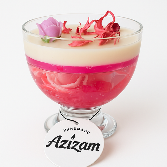 Rose Delight – Einzigartige Handgemachte Kerze im Glas