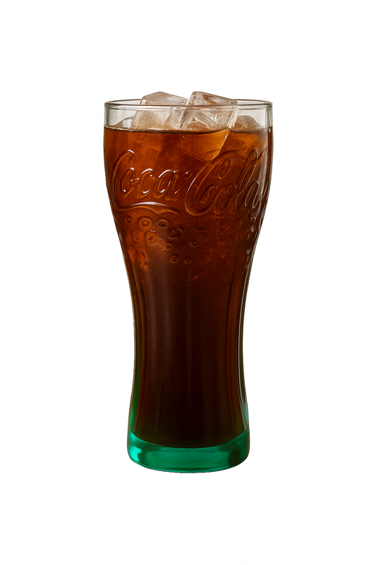 Azizam Cola-Kerze im Glas – Echtglas mit Gelwachs & Eiswürfel-Optik