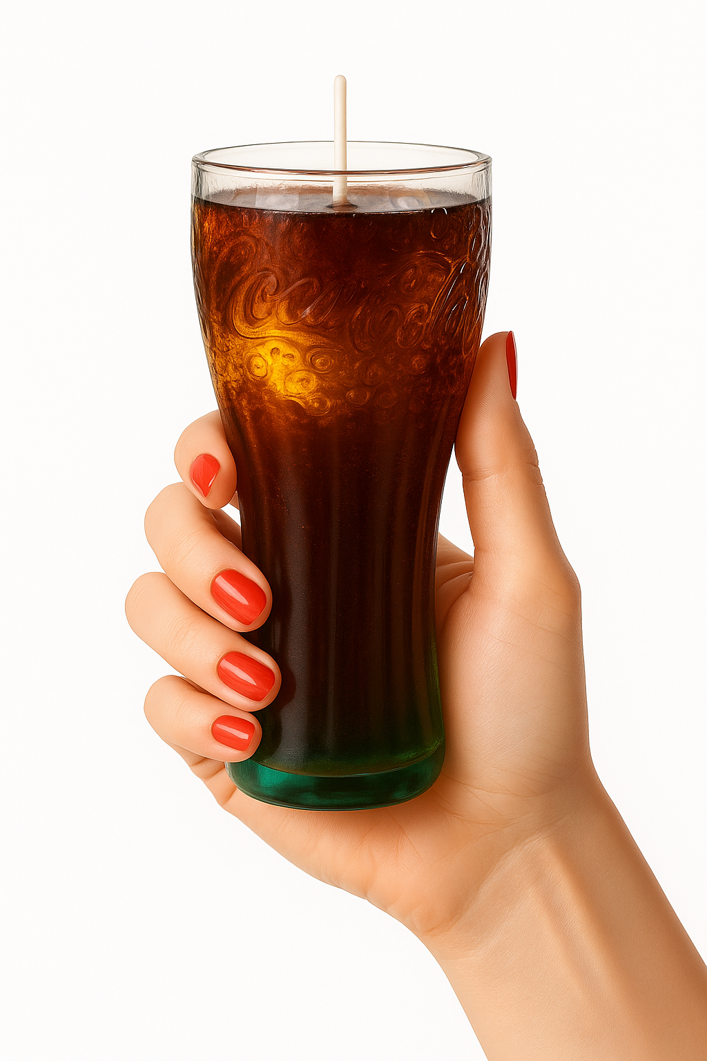 Azizam Cola-Kerze im Glas – Echtglas mit Gelwachs & Eiswürfel-Optik