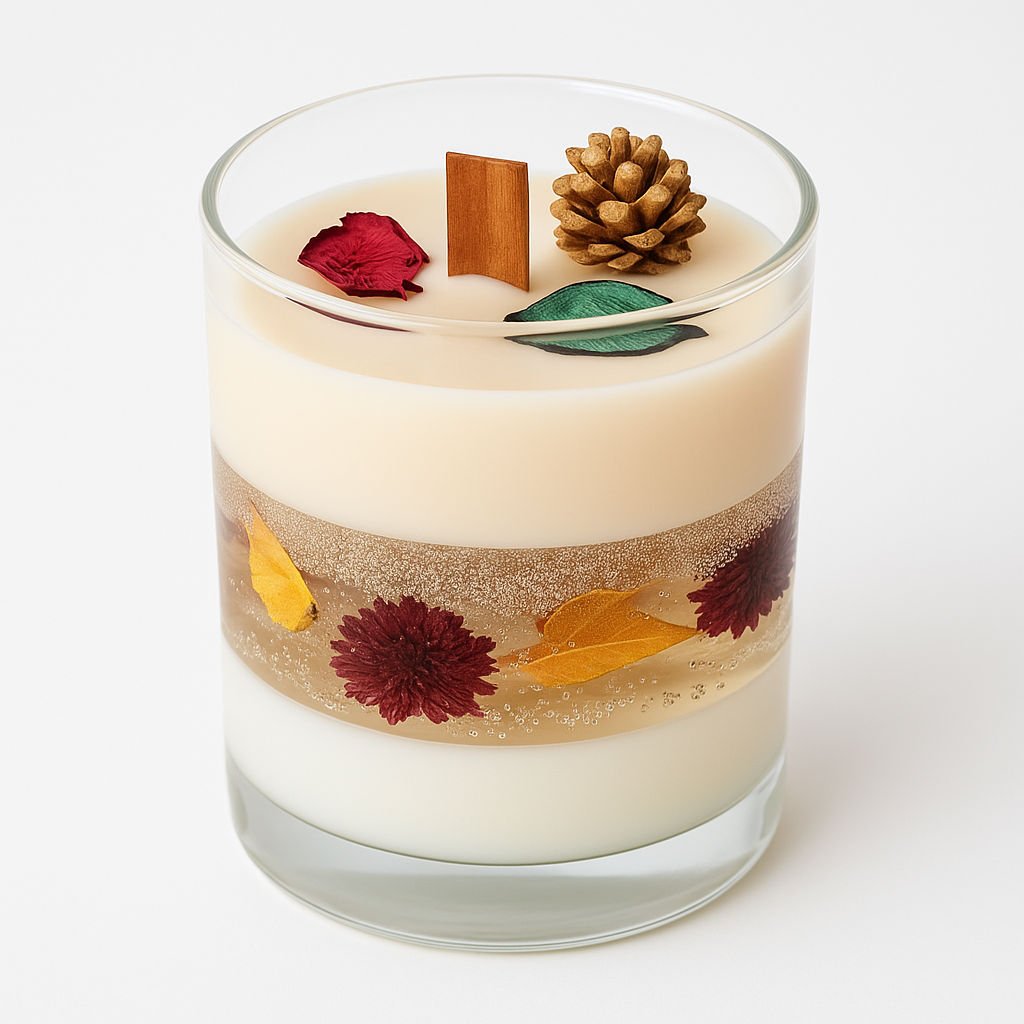 Azizam – Forest Whisper Kerze aus Sojawachs & Gelwachs mit Holzdocht | Cotton Clean Duft