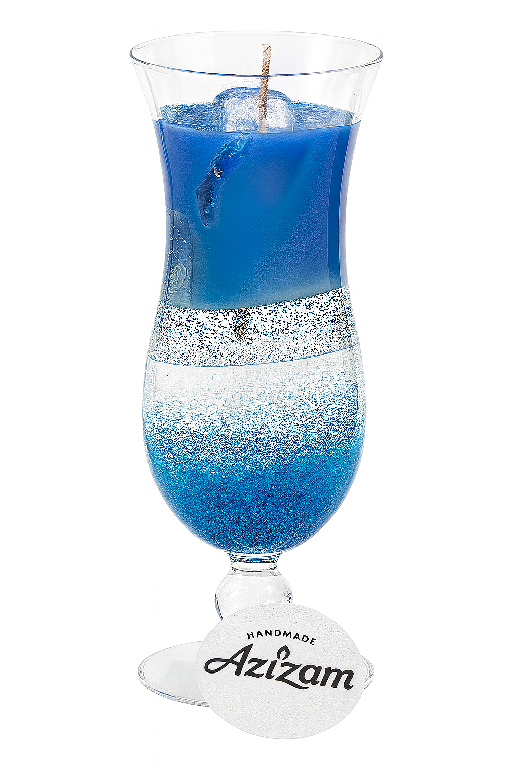 Blue Curacao Cocktail Kerze – Sommerliche Duftkerze aus Soja- & Gelwachs